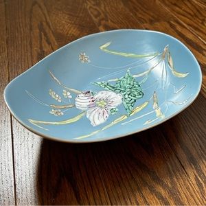 Herta Gertz BC Ceramics Console Bowl "Trillium" Mid century Art Pottery Canada